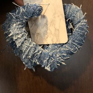 Heart Denim Earrings